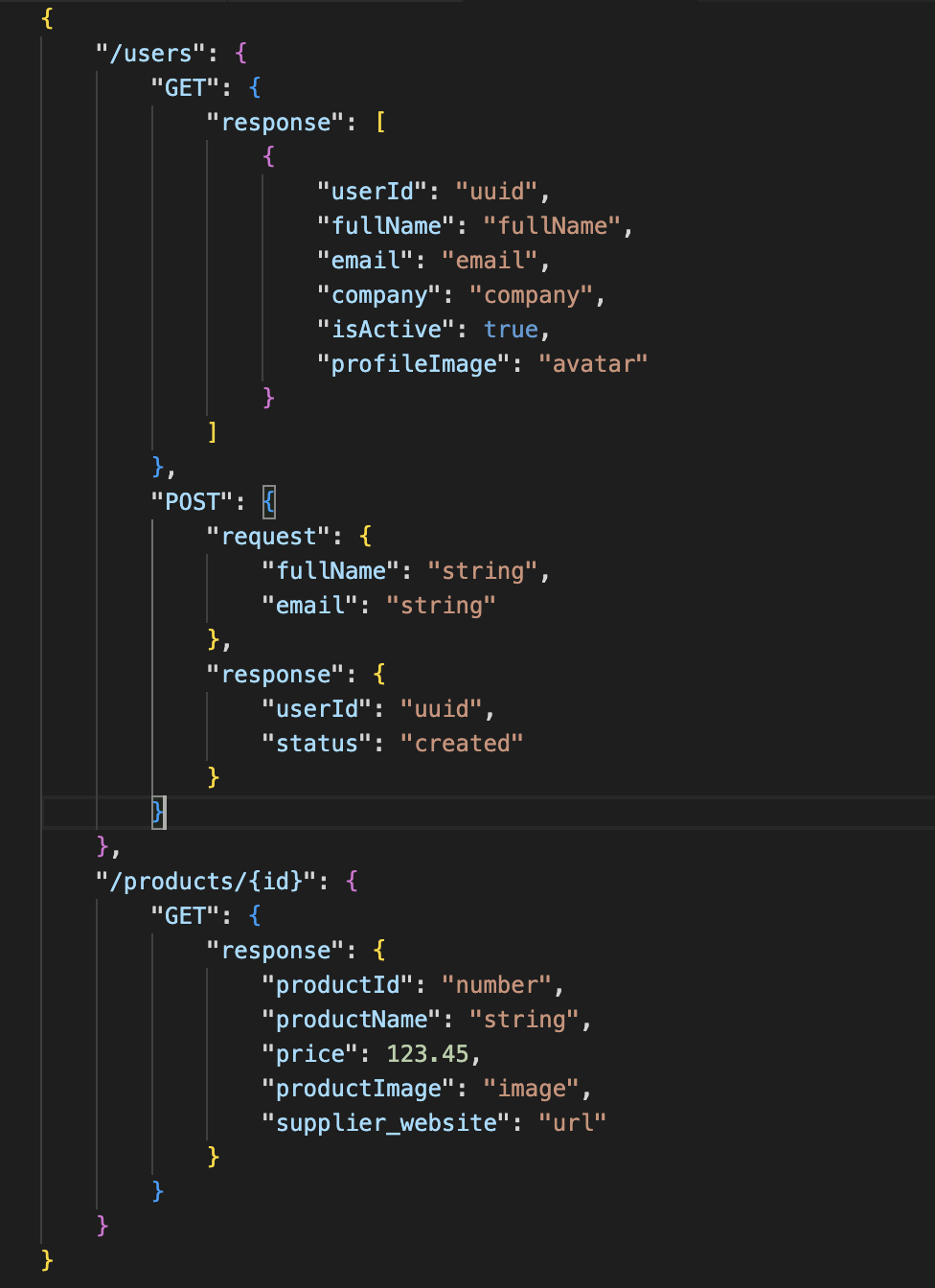 Paste JSON as Code Example